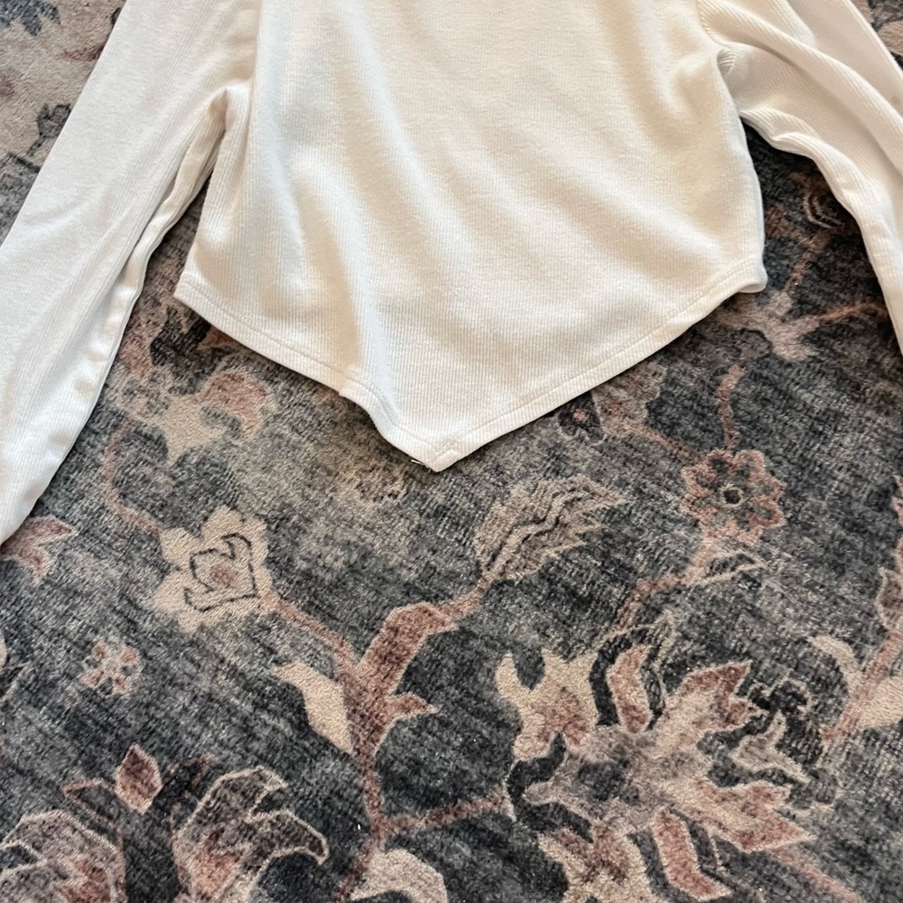 Garage White Long Sleeve Top